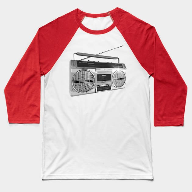 Sharp stereo Baseball T-Shirt by Santag